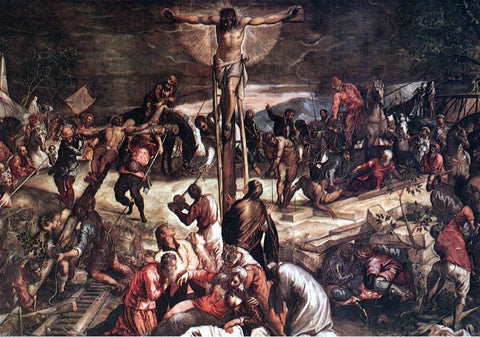  Jacopo Robusti Tintoretto Crucifixion [detail: 1] - Hand Painted Oil Painting