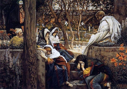  James Tissot Jesus at Bethany - Hand Painted Oil Painting