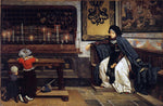  James Tissot Marguerite in Church - Hand Painted Oil Painting