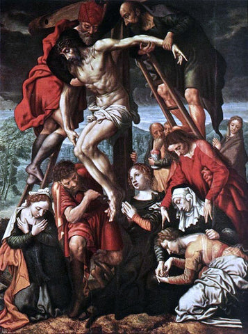  Jan Sanders Van Hemessen The Descent from the Cross - Hand Painted Oil Painting