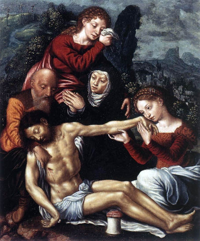  Jan Sanders Van Hemessen The Lamentation of Christ - Hand Painted Oil Painting