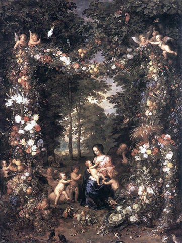  The Elder Jan Brueghel The Holy Family - Hand Painted Oil Painting