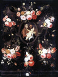  Jan Van I Kessel Holy Family - Hand Painted Oil Painting