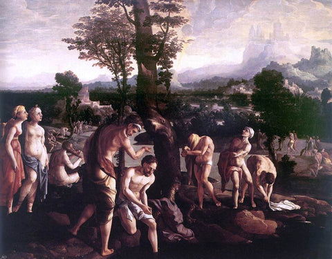  Jan Van Scorel The Baptism of Christ - Hand Painted Oil Painting