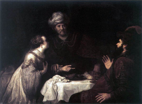 Jan Victors Esther and Haman Before Ahasuerus - Hand Painted Oil Painting