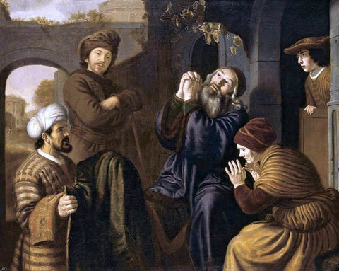  Jan Victors Jacob Being Shown Joseph's Robe - Hand Painted Oil Painting