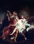  Jean-Francois De Troy Lot with his Daughters - Hand Painted Oil Painting