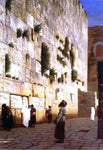  Jean-Leon Gerome Solomon's Wall, Jerusalem (also known as The Wailing Wall) - Hand Painted Oil Painting