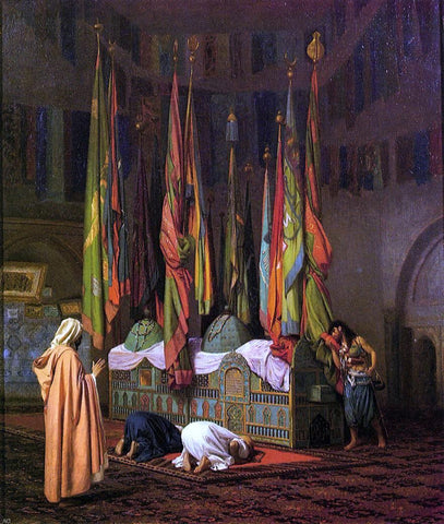  Jean-Leon Gerome The Tomb of Hazrat Imam Hisain Allahis Salam - Hand Painted Oil Painting