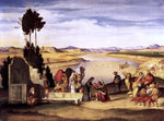  Johann Alban Ramboux Rebecca and Eliezer at the Well - Hand Painted Oil Painting