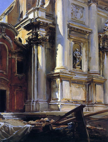  John Singer Sargent Corner of the Church of St. Stae, Venice - Hand Painted Oil Painting