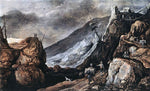 Joos De Momper Landscape with the Temptation of Christ - Hand Painted Oil Painting