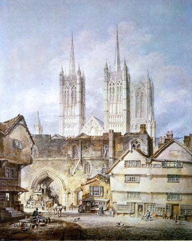  Joseph William Turner Cathedral Church at Lincoln - Hand Painted Oil Painting