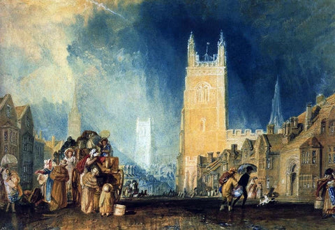 Joseph William Turner Stamford, Lincolnshire - Hand Painted Oil Painting