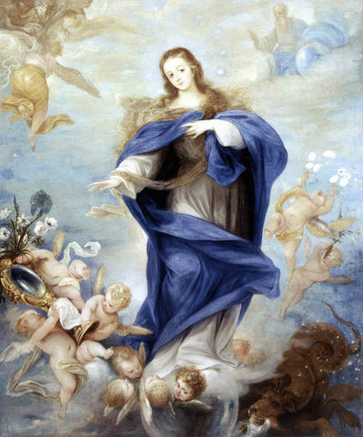  Juan Antonio Frias Y Escalante Immaculate Conception - Hand Painted Oil Painting