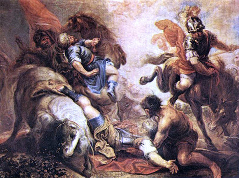  Juan Antonio Frias Y Escalante The Conversion of St Paul - Hand Painted Oil Painting