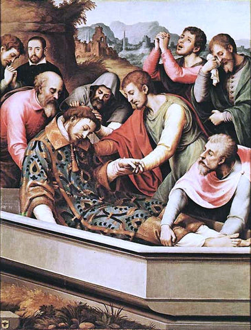  Juan de es De Juanes The Entombment of St Stephen Martyr - Hand Painted Oil Painting