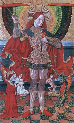  Juan De la Abadia The Archangel Michael - Hand Painted Oil Painting