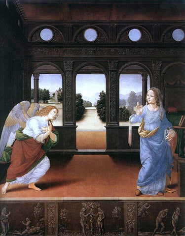  Lorenzo Di Credi Annunciation - Hand Painted Oil Painting
