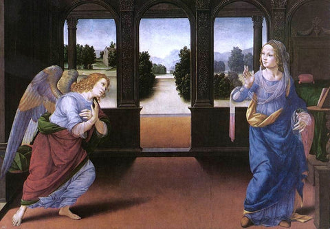  Lorenzo Di Credi Annunciation (detail) - Hand Painted Oil Painting