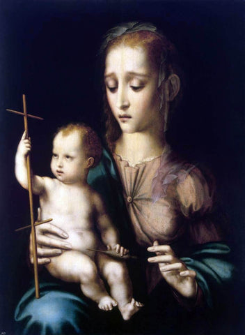  Luis De Morales Madonna with the Child - Hand Painted Oil Painting