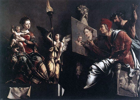  Maerten Van Heemskerck St Luke Painting the Virgin and Child - Hand Painted Oil Painting