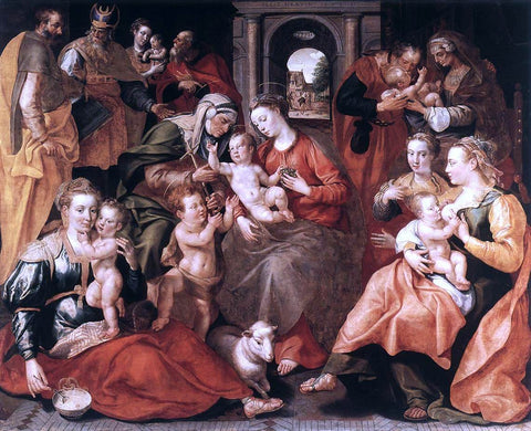  Marten De Vos The Family of St Anne - Hand Painted Oil Painting
