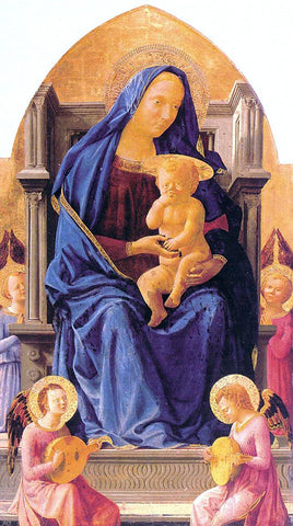  Masaccio Madonna with Child and Angels - Hand Painted Oil Painting