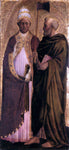  Masolino Da panicale Pope Gregory the Great and St Matthias - Hand Painted Oil Painting