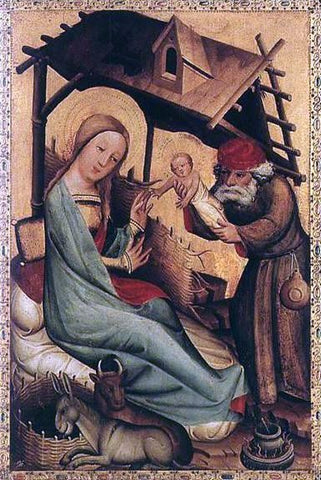  Master Bertram Nativity, panel from Grabow Altarpiece - Hand Painted Oil Painting