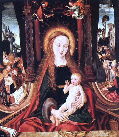  Master aix-en-chapel Altarpiece Madonna and Child - Hand Painted Oil Painting