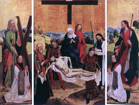  Master the Virgin Triptych of Canon Gerhard ter Streegen de Monte - Hand Painted Oil Painting