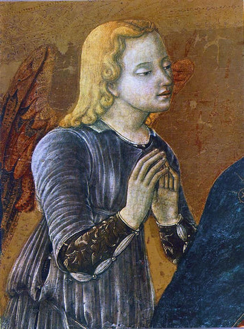  Matteo Di Giovanni Madonna with Child and Two Angels (detail) - Hand Painted Oil Painting