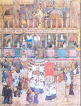  Maurice Prendergast Easter Procession, St. Mark's - Hand Painted Oil Painting