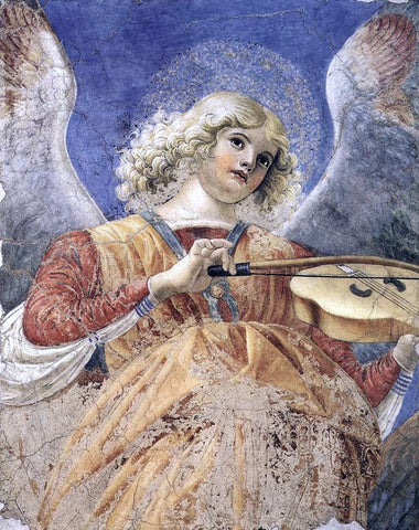  Melozzo Da Forli Music-Making Angel - Hand Painted Oil Painting