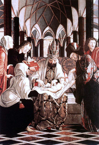  Michael Pacher St Wolfgang Altarpiece: Circumcision - Hand Painted Oil Painting