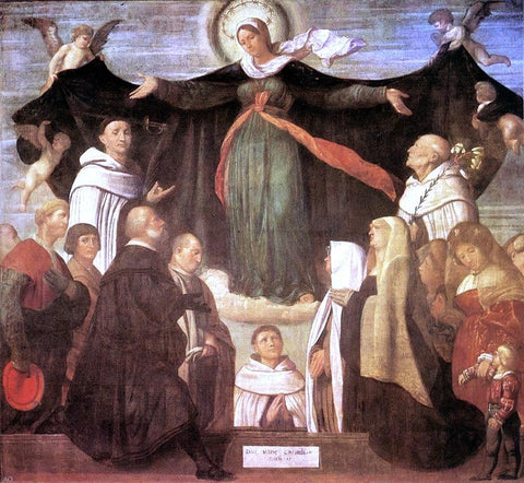  Moretto Da Brescia The Virgin of Carmel - Hand Painted Oil Painting