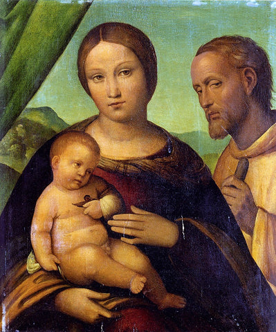  Nicola Pisano The Holy Family - Hand Painted Oil Painting