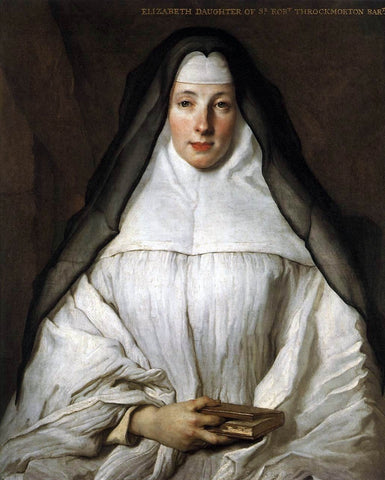  Nicolas De Largilliere Elizabeth Throckmorton - Hand Painted Oil Painting
