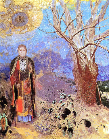  Odilon Redon Buddah - Hand Painted Oil Painting