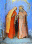  Odilon Redon Mystical Conversation - Hand Painted Oil Painting