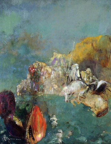  Odilon Redon Saint George and the Dragon - Hand Painted Oil Painting