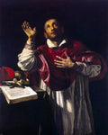  Orazio Borgianni St Carlo Borromeo - Hand Painted Oil Painting