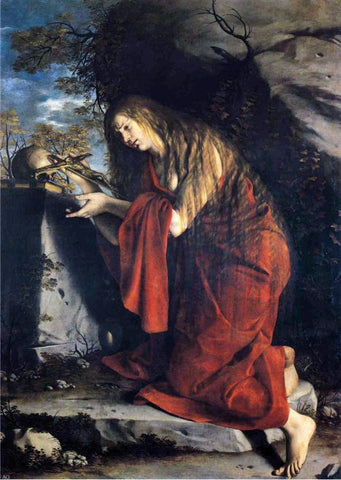  Orazio Gentileschi Saint Mary Magdalen in Penitence - Hand Painted Oil Painting
