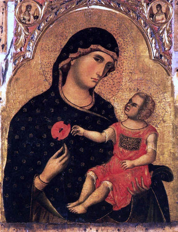  Paolo Veneziano Madonna of the Poppy - Hand Painted Oil Painting