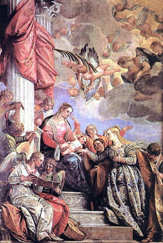  Paolo Veronese The Marriage of St Catherine - Hand Painted Oil Painting