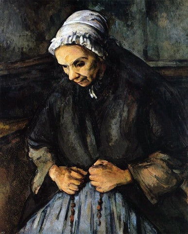  Paul Cezanne Old Woman with a Rosary - Hand Painted Oil Painting