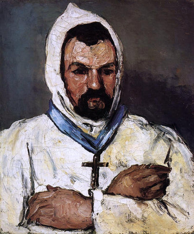  Paul Cezanne Portrait of Uncle Dominique as a Monk - Hand Painted Oil Painting