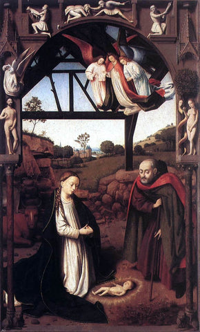  Petrus Christus Nativity - Hand Painted Oil Painting