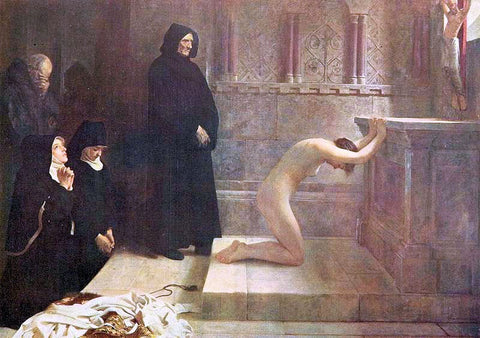  Philip Hermogenes Calderon St. Elizabeth of Hungary Great Act of Renunciation - Hand Painted Oil Painting